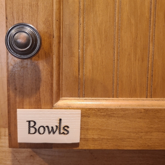 Wooden Kitchen Labels Set - Picture 5 of 5